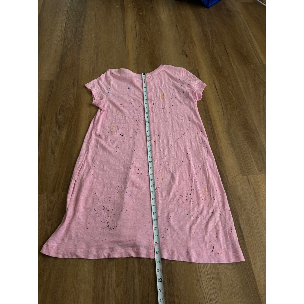 ATM Anthony Thomas Melillo Splatter-print T-shirt Dress In Azalea Splatter  M - Picture 8 of 8